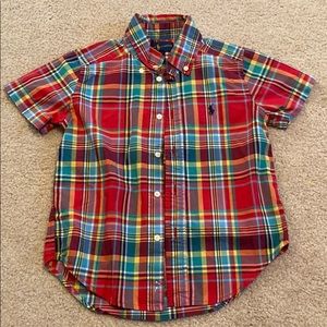 Kids Ralph Lauren Button Down Short Sleeve Shirt
